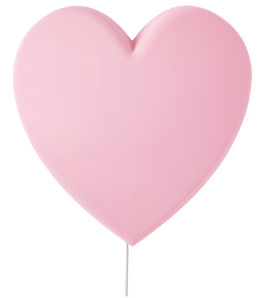 UPPLYST Lámpara pared corazón rosa